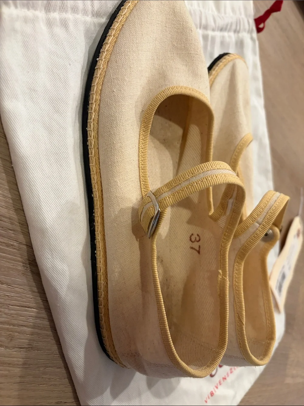 Vibi Venezia Mary Jane Linen Espadrilles in Beige